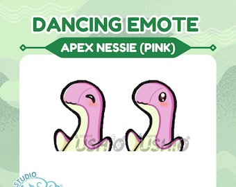 Apex Nessie Dancing Emote: Pink Animated Twitch/Discord Asset (Digital File)