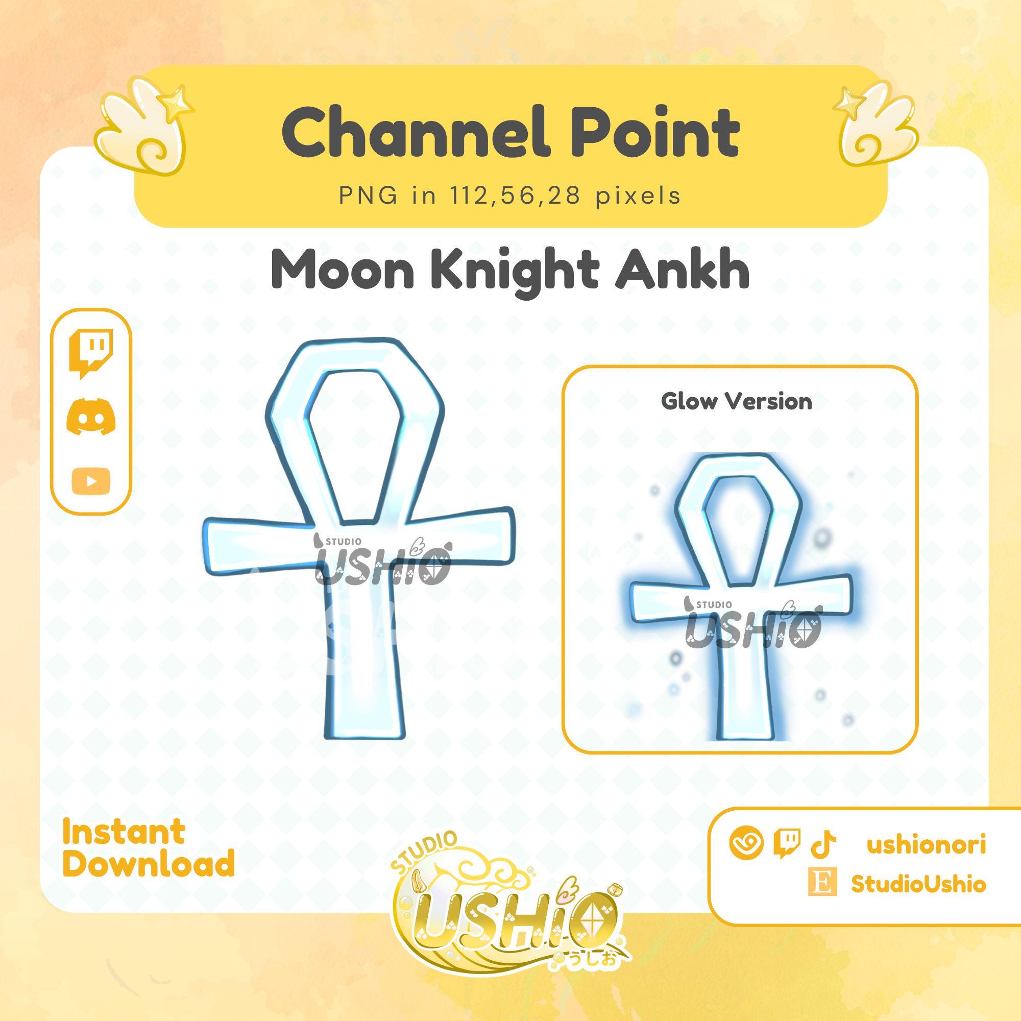 Moon Knight Ankh Channel Point & Emote | Marvel Rivals Channel Point ...