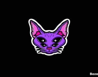 Lavender Cat Head