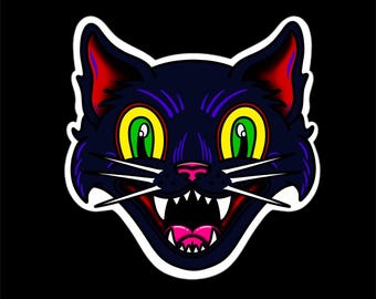 Vintage Cat Head