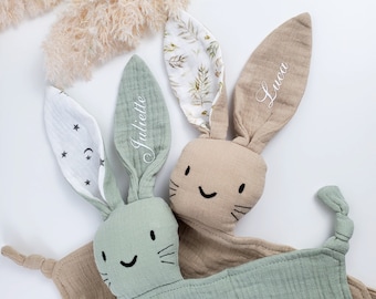 Set regalo personalizzato, Consolatore coniglietto, Orecchie modellate, Aiuto per dormire, sensoriale, nuova bambina, regalo per bambini, regalo per bambini personalizzato
