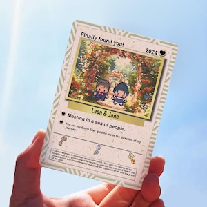 Carte de Noël Pokémon, carte Pokémon personnalisée, cadeau petit ami, cadeau petite amie, cadeau Pokémon personnalisé, cadeau de Noël, cadeau d'anniversaire