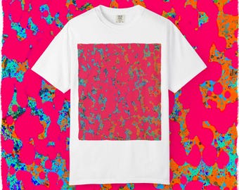 Abstract Neon Splatter T-Shirt | Psychedelic Art Tee