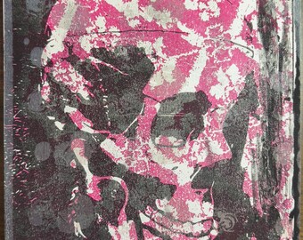 Skull Over Knobs, Original 11x14 Gel Print Art by Ian Page-Echols