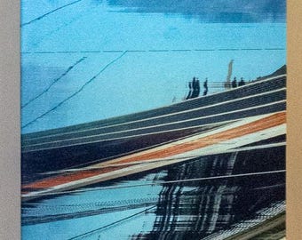 99 North to Downtown Sky Slit Scan 2017 11"x44"