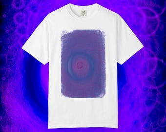 Abstract Purple Vortex T-shirt | Psychedelic Swirl Art Tee
