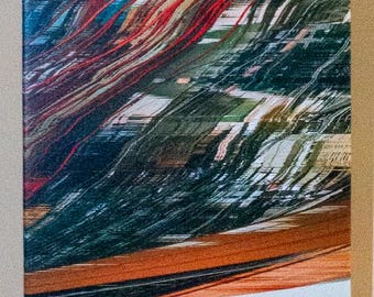 99 North to Downtown Slit Scan 2017 11"x44"