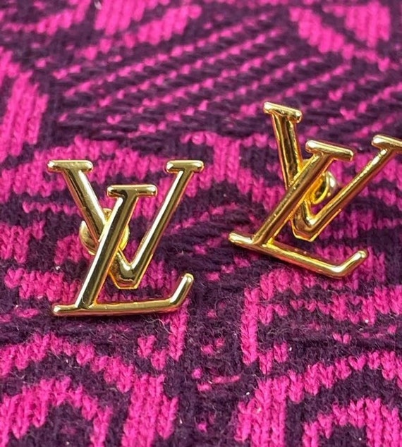 Exquisite Vintage Louis Vuitton Gold-Plated Earrin