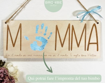 Targhetta personalizzata per la mamma - regala un ricordo indelebile per le nuove mamme