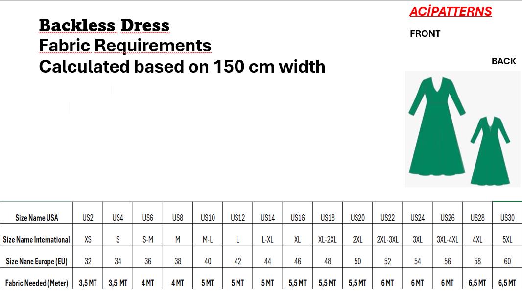 Backless Dress Evening Gown,maxi Dress Sewing Pattern,range of Size Options, Maxi Dress, Plus Sizes (PDF Download A4/A0 Format) - Etsy Backless Dress Evening Gown,maxi Dress Sewing Pattern,range of Size Options, Maxi Dress, Plus Sizes (PDF Download A4/A0 Format) - Etsy