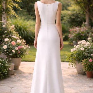 Boat Neck Corset A-Line Long Dress Sewing Model - Princess Sewing Dress PDF Model Elegant Evening Dress for Wedding, Graduation, 2 TO 30 image 3