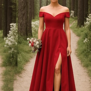 Molde de costura para vestido de noiva ombro a ombro, molde de costura para vestido de baile em PDF, vestido de cosplay, vestido de noite longo tamanho 2-30 A4 EUA A0