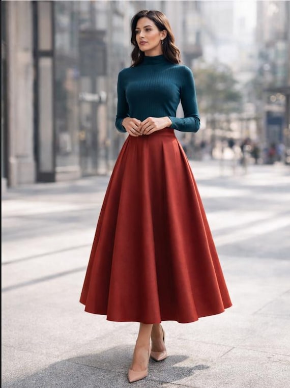 Maxi Skirt Pattern,Beginner Sewing PatternLadies size 2 to 30 // A4-US LETTER-A0 Format