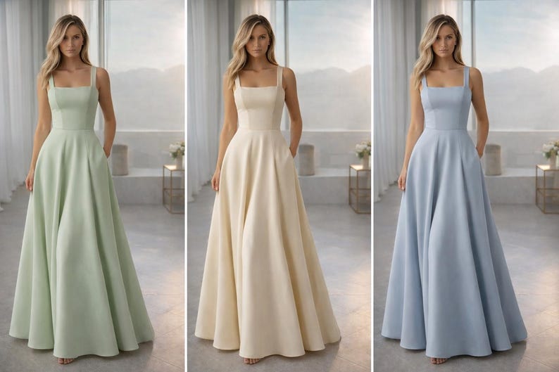 Evening Gown Sewing Pattern, Bridal Bridesmaid Dress (PDF) 2To 30 A4 /A0 Format image 4