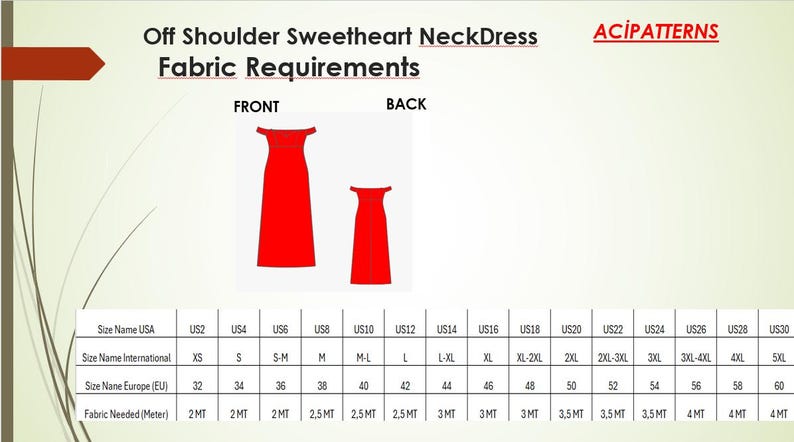 Off Shoulder Sweetheart Neck Dress Sewing Pattern, Prom Dress PDF Sewing Pattern Instant Download, Bridesmaid Dress PDF A4-A0 Format 2To 30 image 4