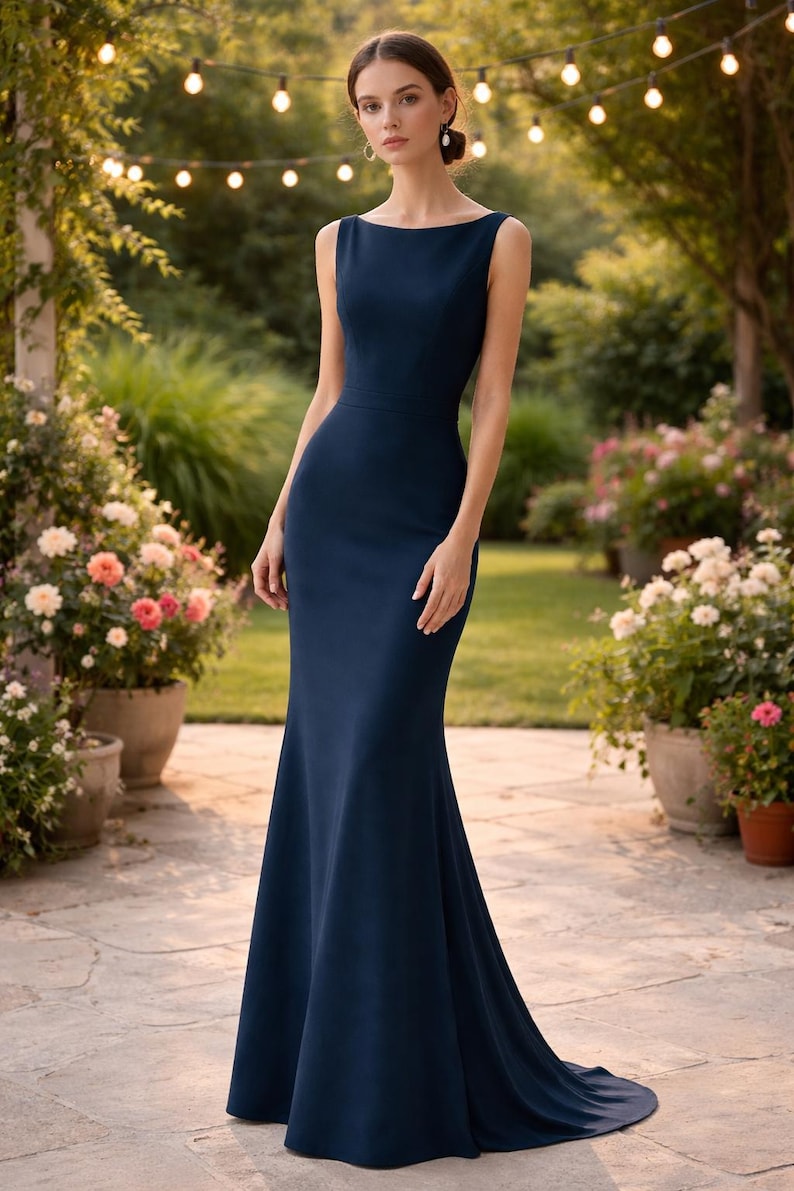 Boat Neck Corset A-Line Long Dress Sewing Model - Princess Sewing Dress PDF Model Elegant Evening Dress for Wedding, Graduation, 2 TO 30 image 4
