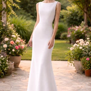 Boat Neck Corset A-Line Long Dress Sewing Model - Princess Sewing Dress PDF Model Elegant Evening Dress for Wedding, Graduation, 2 TO 30 image 2