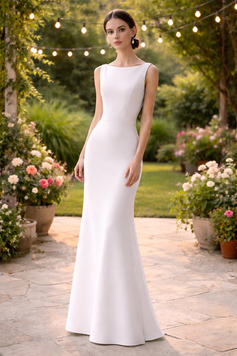 Boat Neck Corset A-Line Long Dress Sewing Model - Princess Sewing Dress PDF Model Elegant Evening Dress for Wedding, Graduation, 2 TO 30 image 2