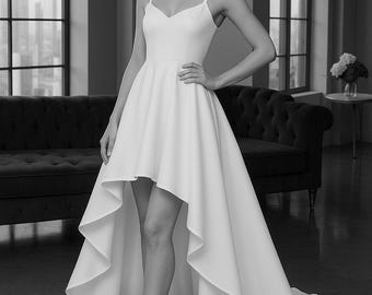 High-Low Prom Dress Sewing Pattern, Homecoming Dress, Cocktail Dress, Ball Gown Pattern, Evening Gown Pattern, US 2-30 (PDF Pattern)