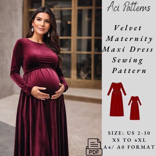 maternity evening dress patterns Alana Maternity Maxi Dress Cruise Stripe