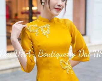 Ao Dai cach tan,Ao Dai Viet Nam,Ao dai for her,Ao dai VietnamPre-made Modern Vietnamese Ao Dai