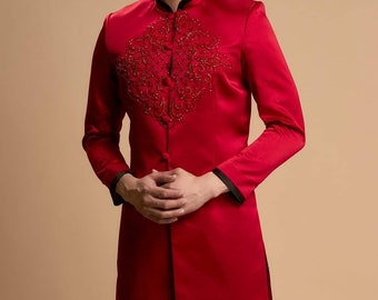 Ao Nam tafa/Ao dai for groomsmaid| Add 1 or 2 size to your T shirt size/Vietnamese Traditional Long Dress for Men, Ao Dai Nam| No Pant.