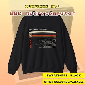 BBC Microcomputer Sweatshirt: 1980s Home Computer Tech