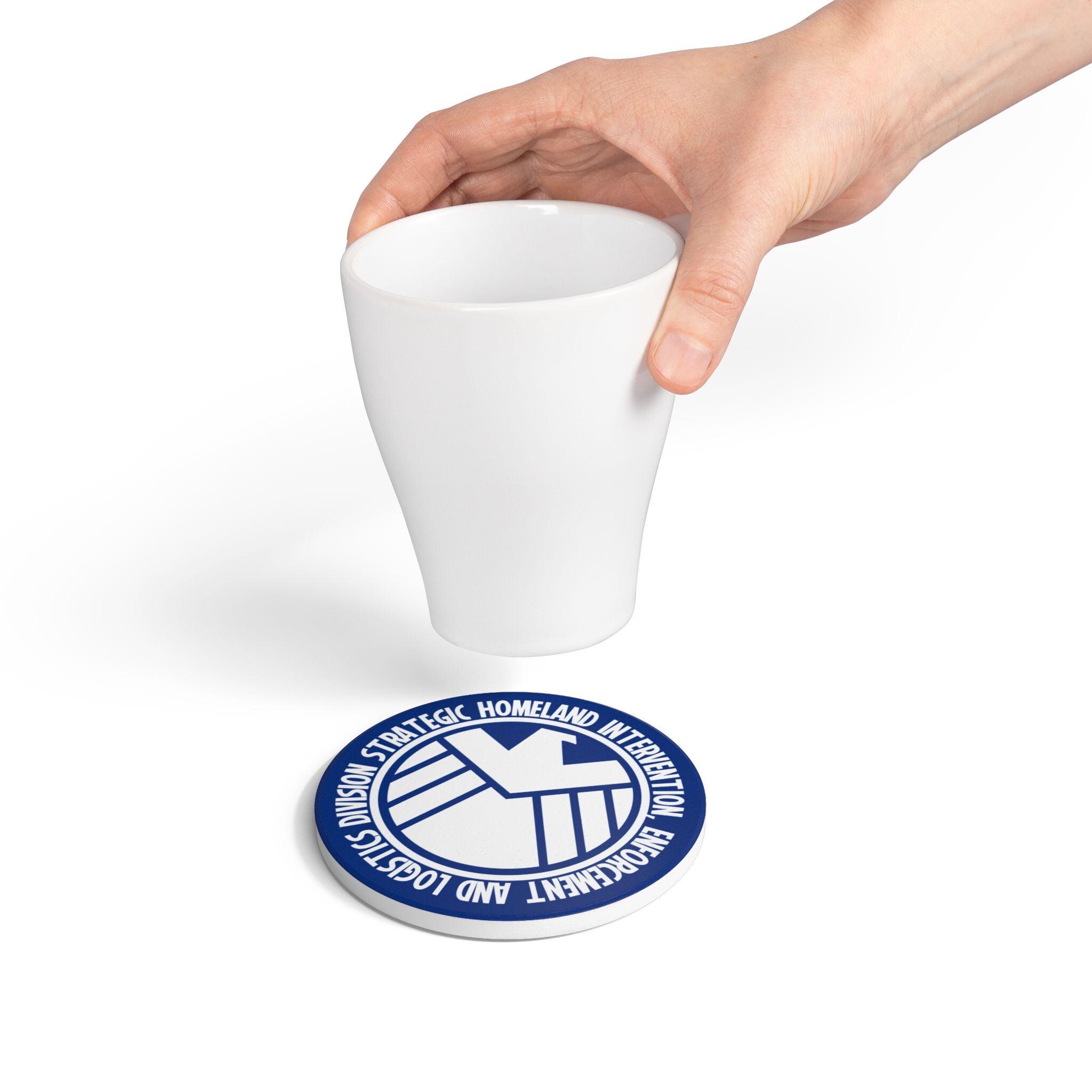 マーベルシールド セラミックコースター（ブルー/ホワイト）：コミック