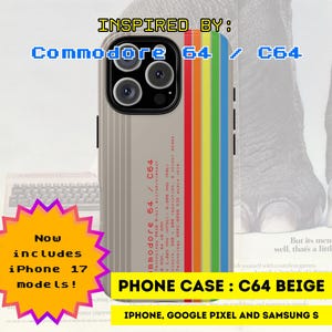 Commodore 64 Phone Case: Retro Computer Gamer Cover