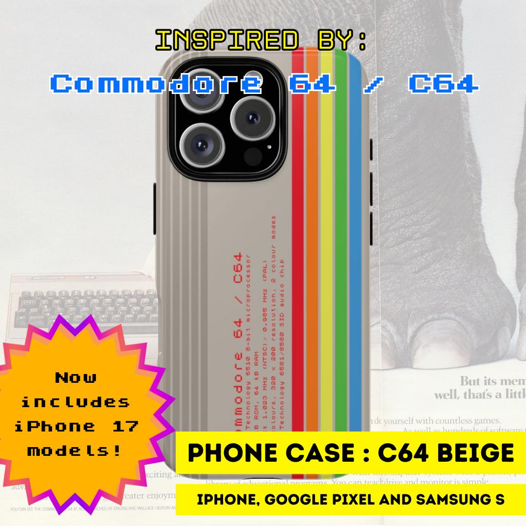 Commodore 64 Phone Case: Retro Computer Gamer Cover - Etsy