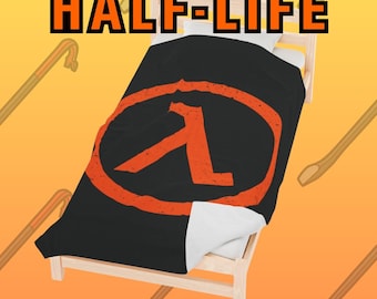 Half-Life Lambda Spieldecke: Velveteen Plüsch, Retro Gaming Geschenk