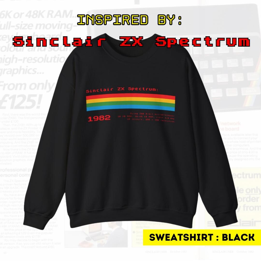 シンクレア ZX スペクトラム スウェットシャツ：レトロゲーミング