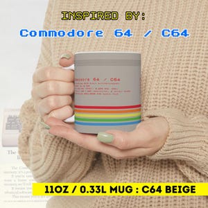 Commodore 64 Mug: Retro C64 Gaming Coffee Mug (11oz)
