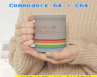 Commodore 64 Mug: Retro C64 Gaming Coffee Mug (11oz)