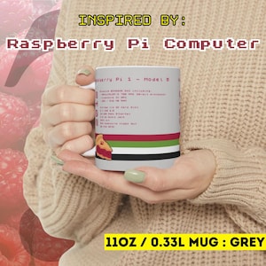 Caneca Raspberry Pi: Caneca de café para fãs de tecnologia geek (11 oz)