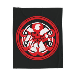 Marvel Hydra Schild Takeover Decke | Samt-Plüsch-Decke Bild 4