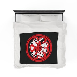 Marvel Hydra Schild Takeover Decke | Samt-Plüsch-Decke Bild 6