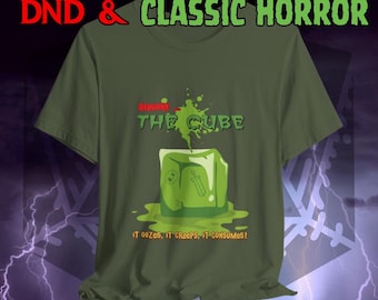 Camiseta de DnD del Cubo Gelatinoso: Camiseta clásica de película de terror