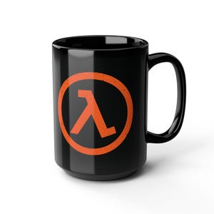 Half-Life Lambda Video Game Mug: Geeky Gamer Gift (15oz) image 5