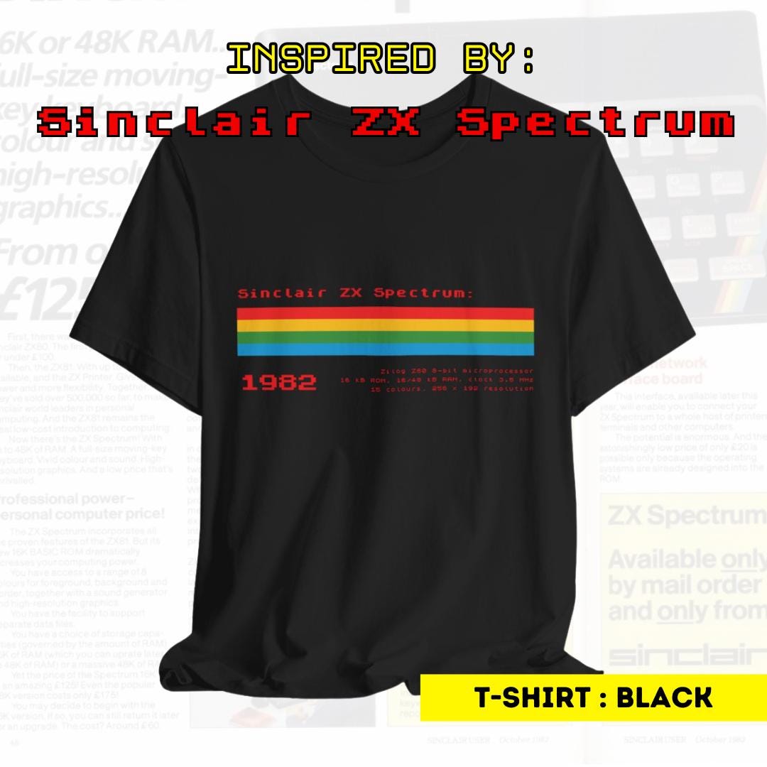 Tシャツ Zx Spectrum T Shirt - Etsy