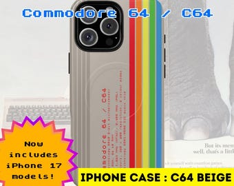 Capa para iPhone Commodore 64: Capa para celular compatível com Magsafe para jogos retrô