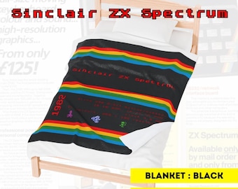 Sinclair ZX Spectrum Plüschdecke: Retro Gaming Decke