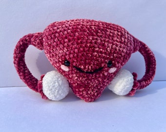 Crochet Uterus & Ovaries Plush