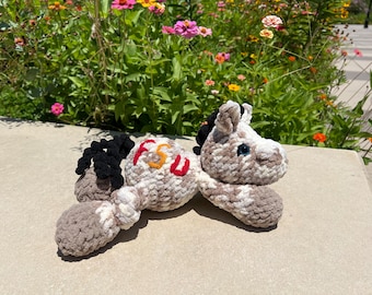 Handmade Crochet Plush Renegade Horse | FSU Mascot | Unique Seminole Collectible | Perfect Gift for FSU Fans | Limited Edition