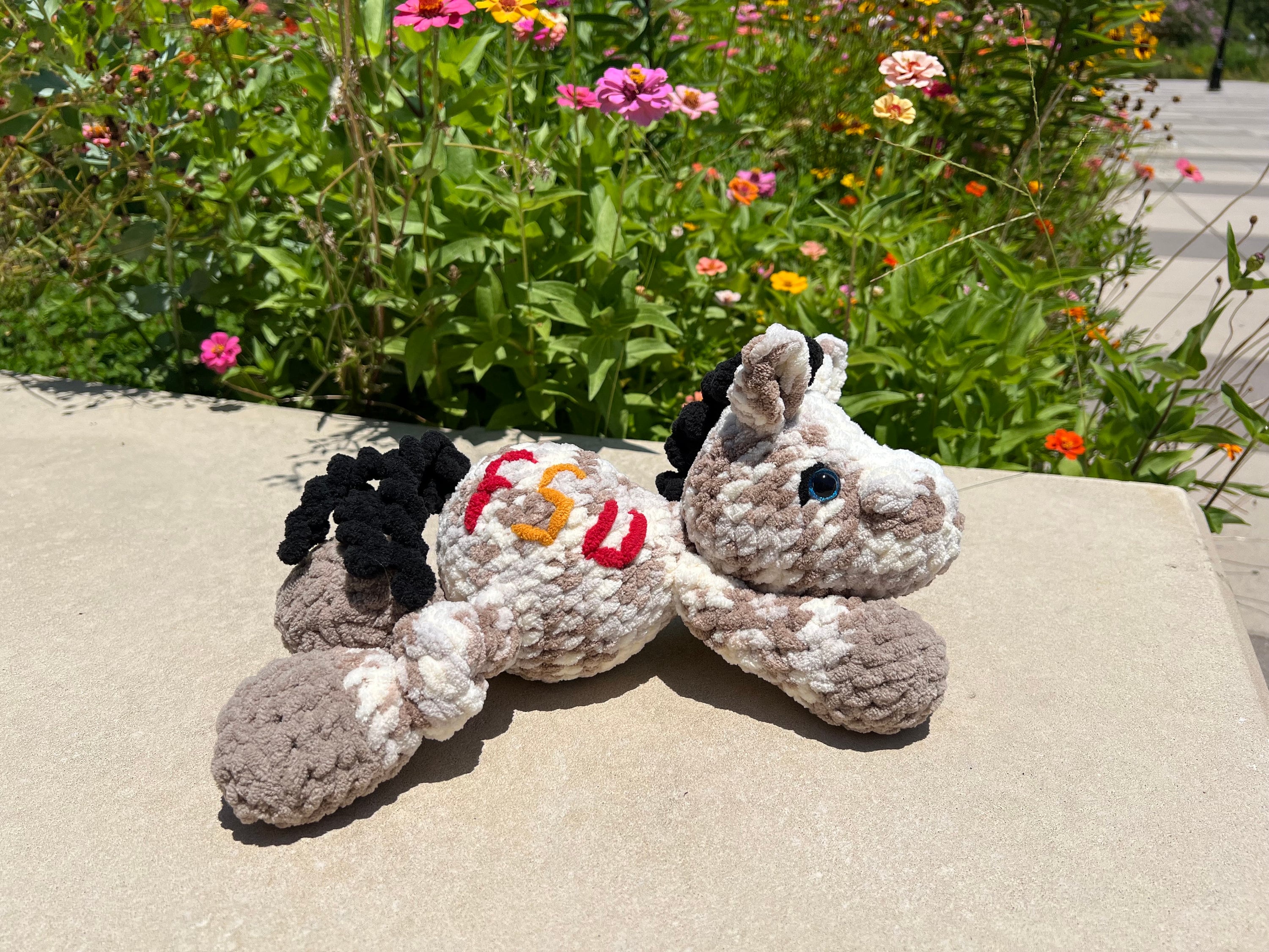Handmade Crochet Plush Renegade Horse | FSU Mascot | Unique