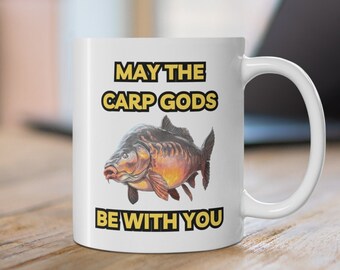 Mens Carp Fishing Gift - I'd Rather Be Fishing Mug - Novelty Gift Dad