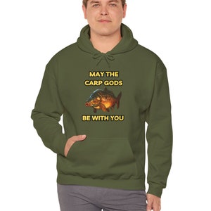 Carp Fishing Hoodie, Birthday Gift for Him, funny fishing Hoody Unisex Heavy Blend™ Hooded Sweatshirt