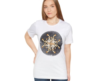 Mushroom Spore Print Magic Mush Unisex Short Sleeve Tee T Shirt
