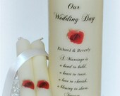 Wedding Unity Candles, wedding candles, marriage candles, unity candle set, 3 x 9, ceremony candle, underneath the wax, wedding couple gifts