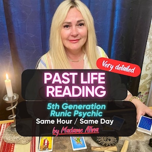 IN-DEPTH AFINA&#39;S Past Life Reading Same Hour, Past Life Reading Psychic, Accurate Psychic Insights, Detailed  Reading